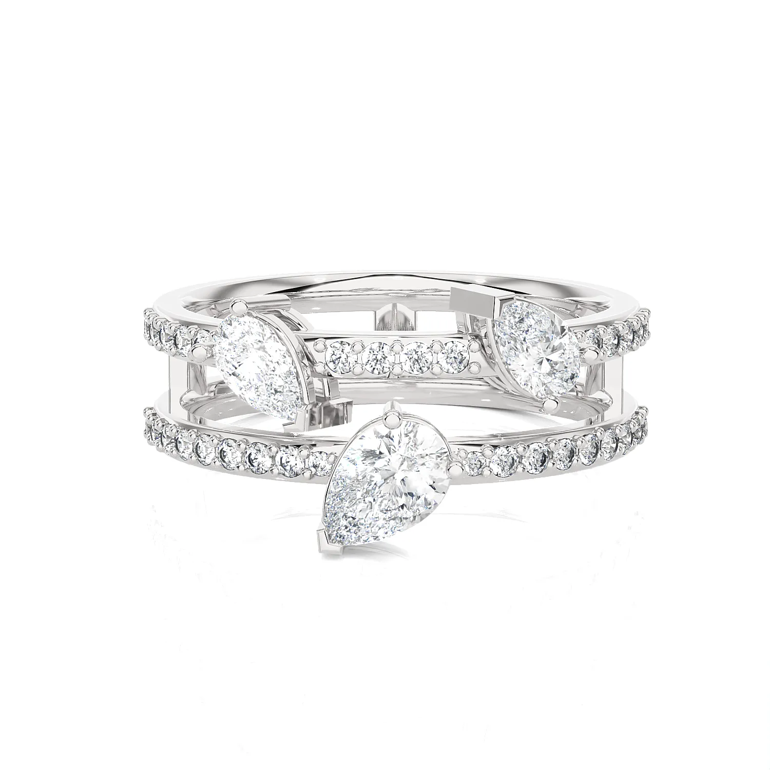 1 1/3 ctw Multi-Shape Lab Grown Diamond Ring