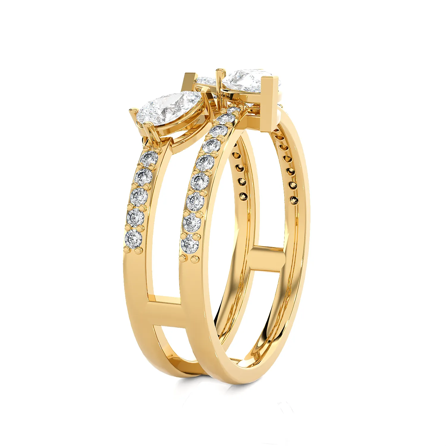1 1/3 ctw Multi-Shape Lab Grown Diamond Ring