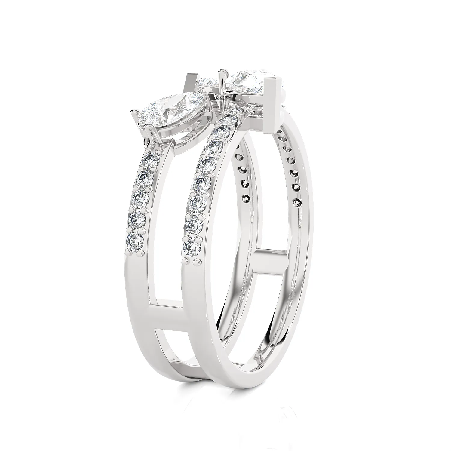1 1/3 ctw Multi-Shape Lab Grown Diamond Ring