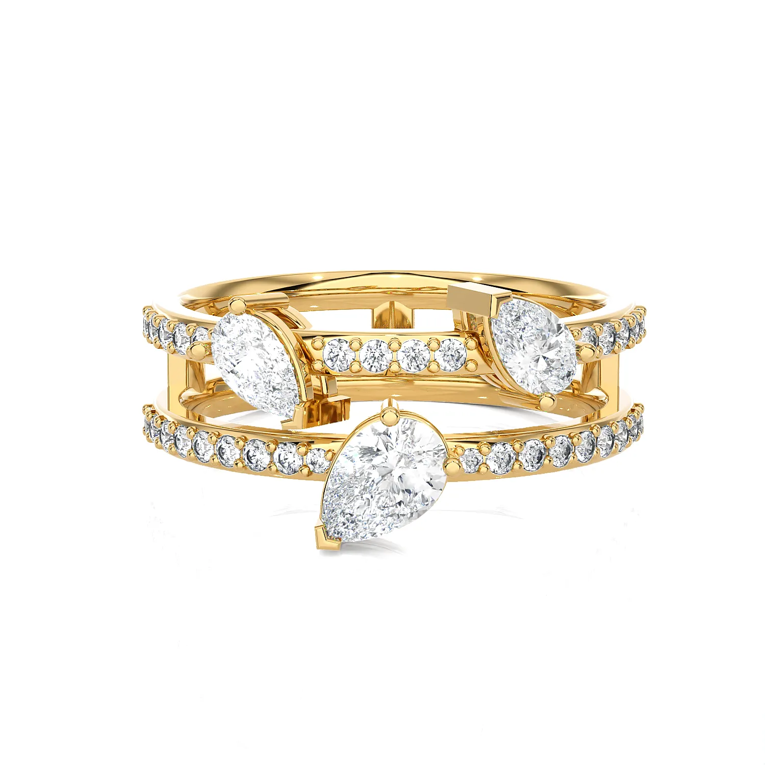 1 1/3 ctw Multi-Shape Lab Grown Diamond Ring