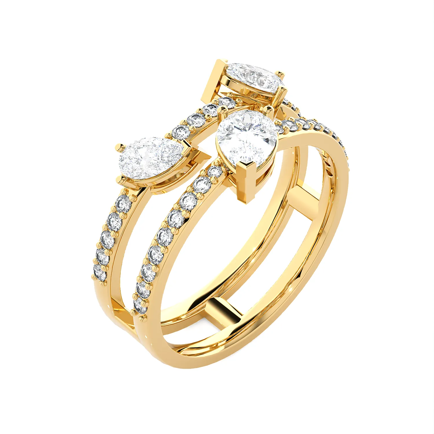 1 1/3 ctw Multi-Shape Lab Grown Diamond Ring