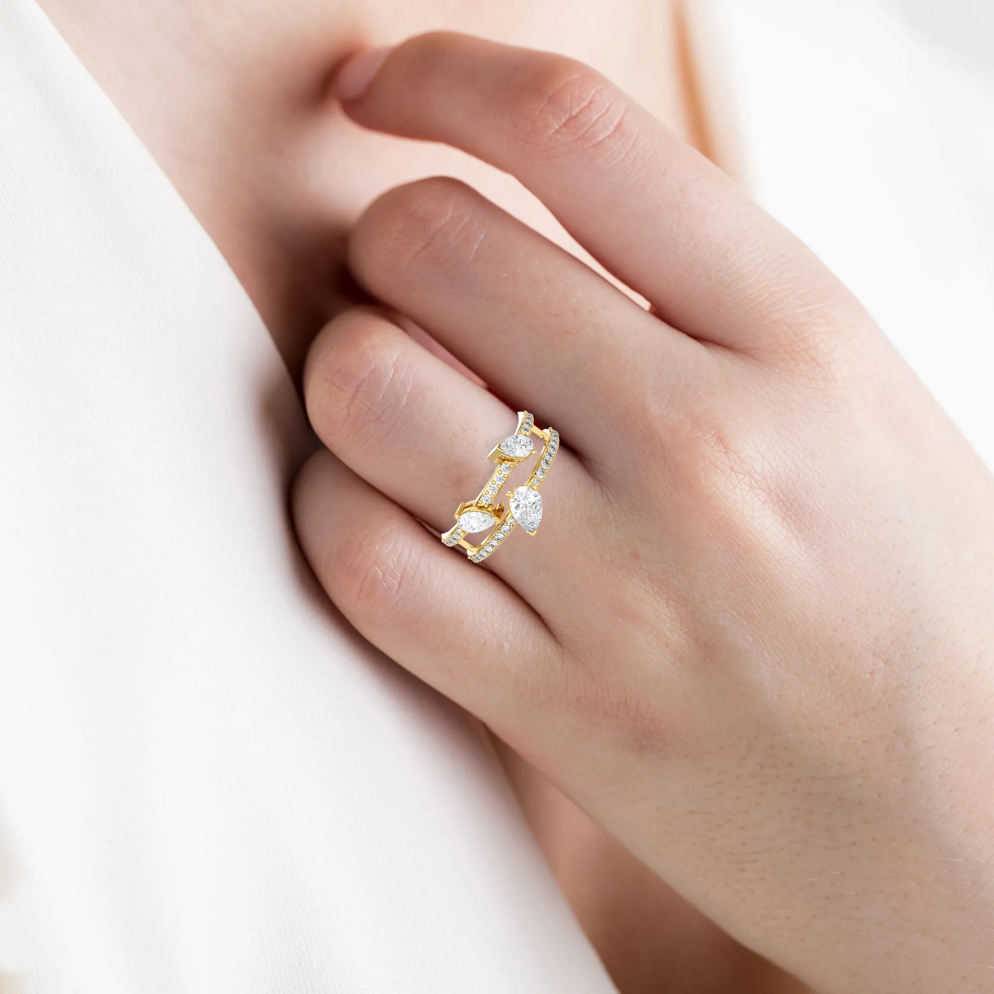 1 1/3 ctw Multi-Shape Lab Grown Diamond Ring