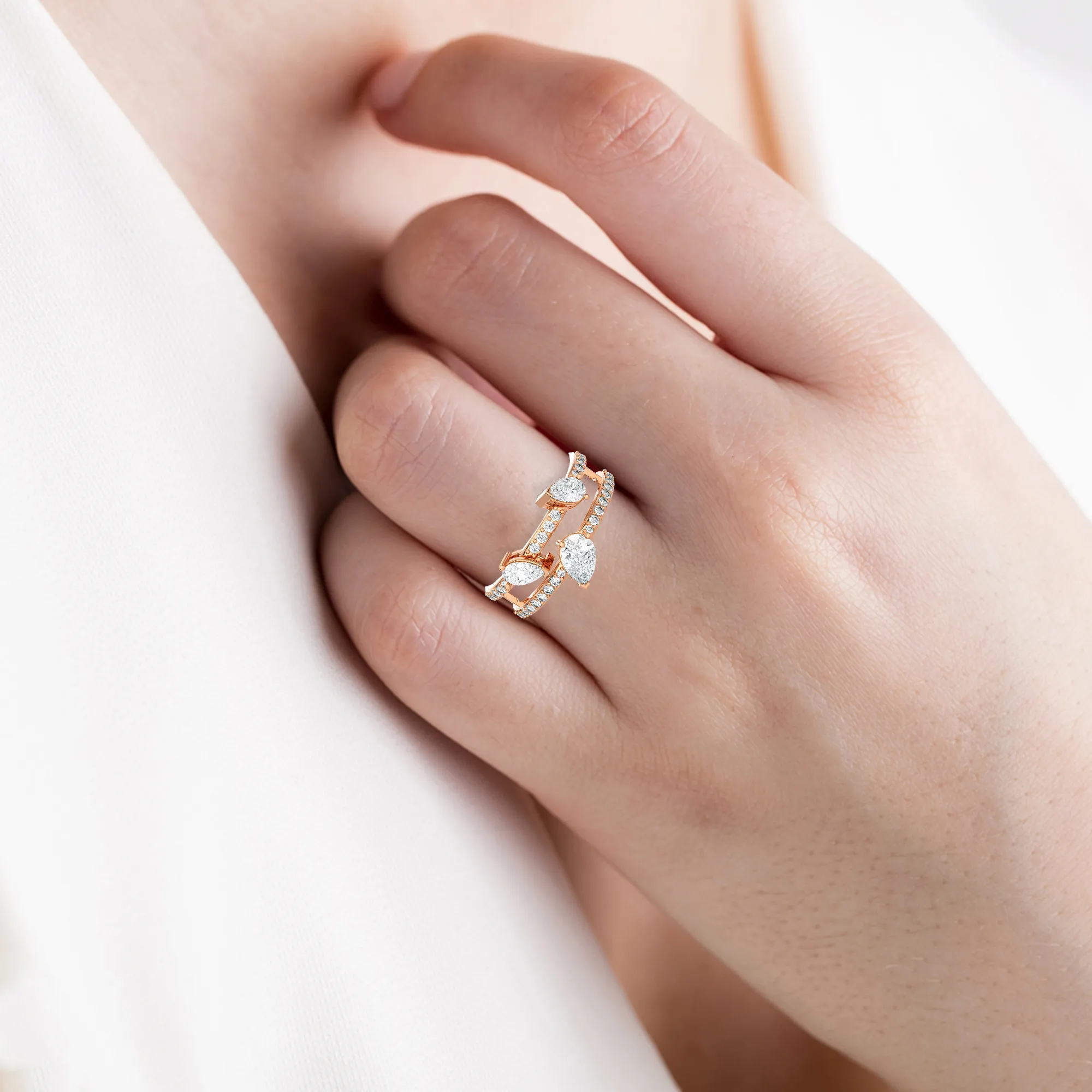 1 1/3 ctw Multi-Shape Lab Grown Diamond Ring
