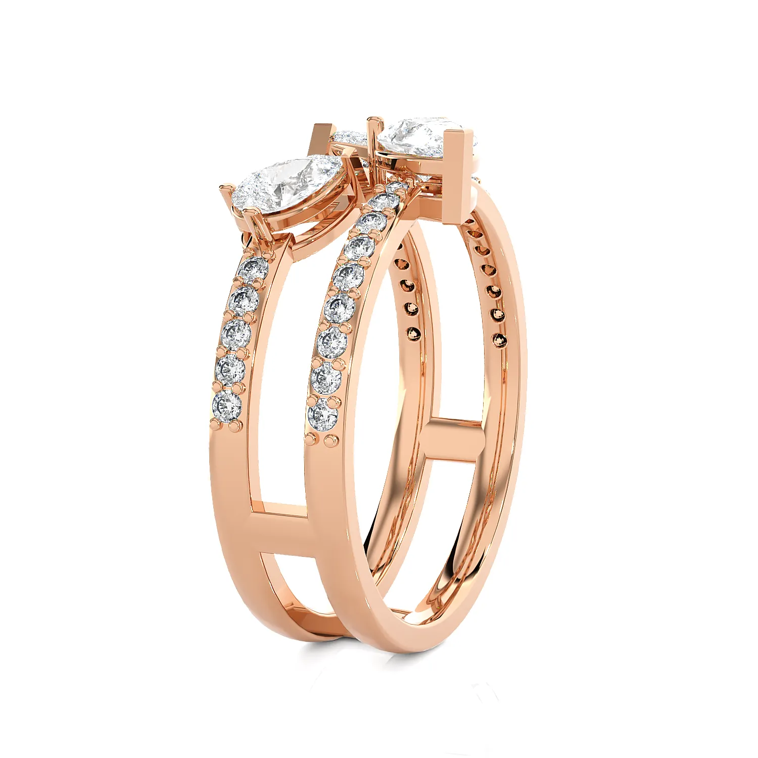 1 1/3 ctw Multi-Shape Lab Grown Diamond Ring