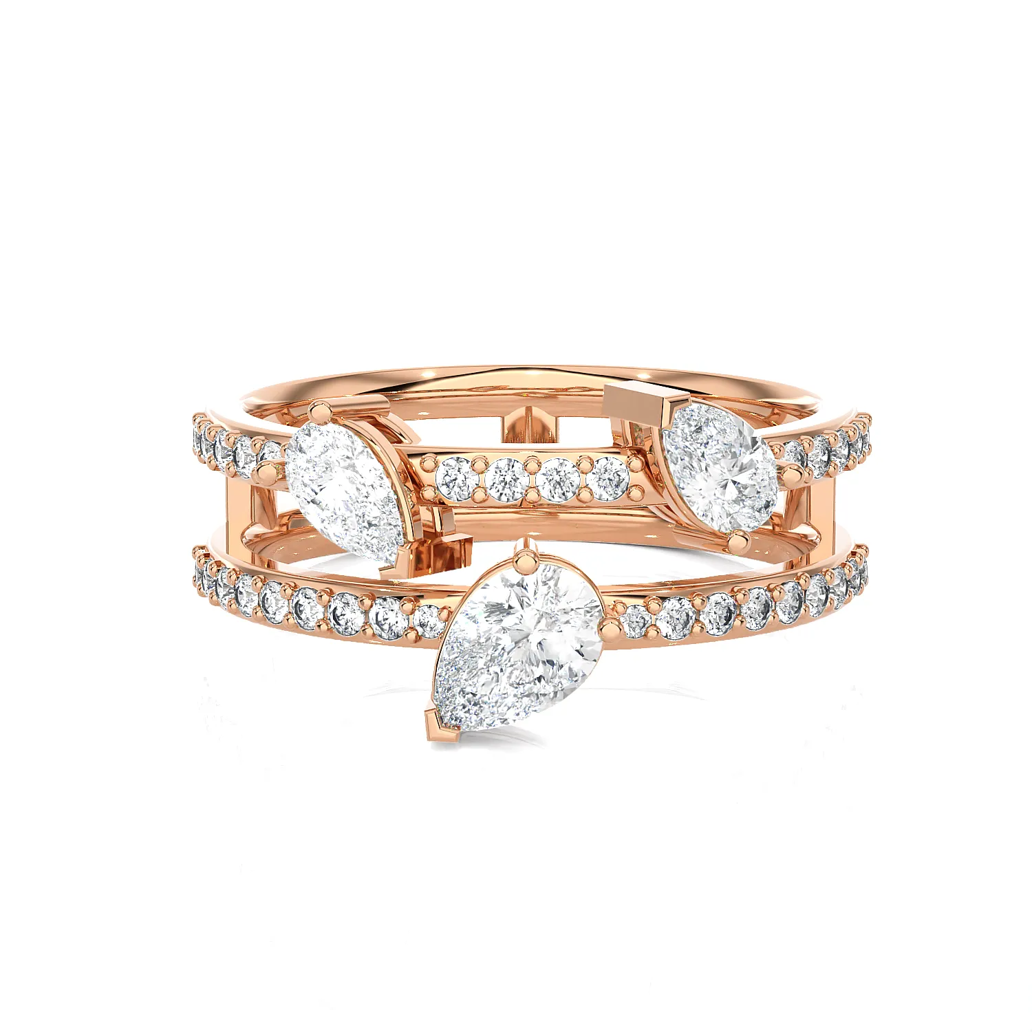 1 1/3 ctw Multi-Shape Lab Grown Diamond Ring