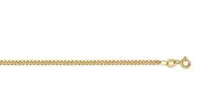 10K Yellow Gold 18"  Fine Curb Chain
