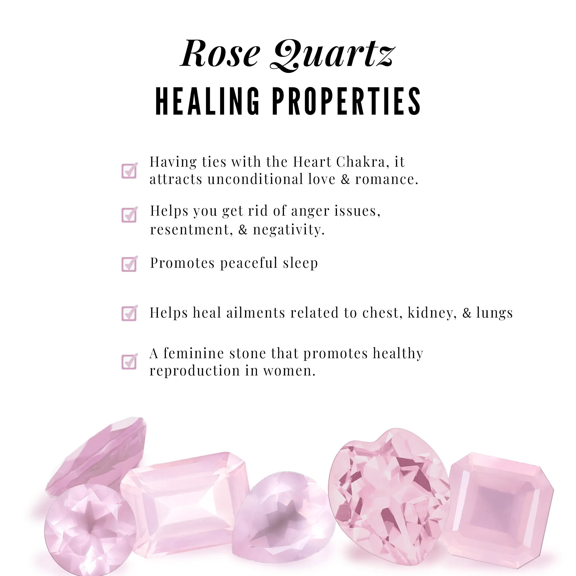 1.25 CT Real Rose Quartz and Diamond Ring Set