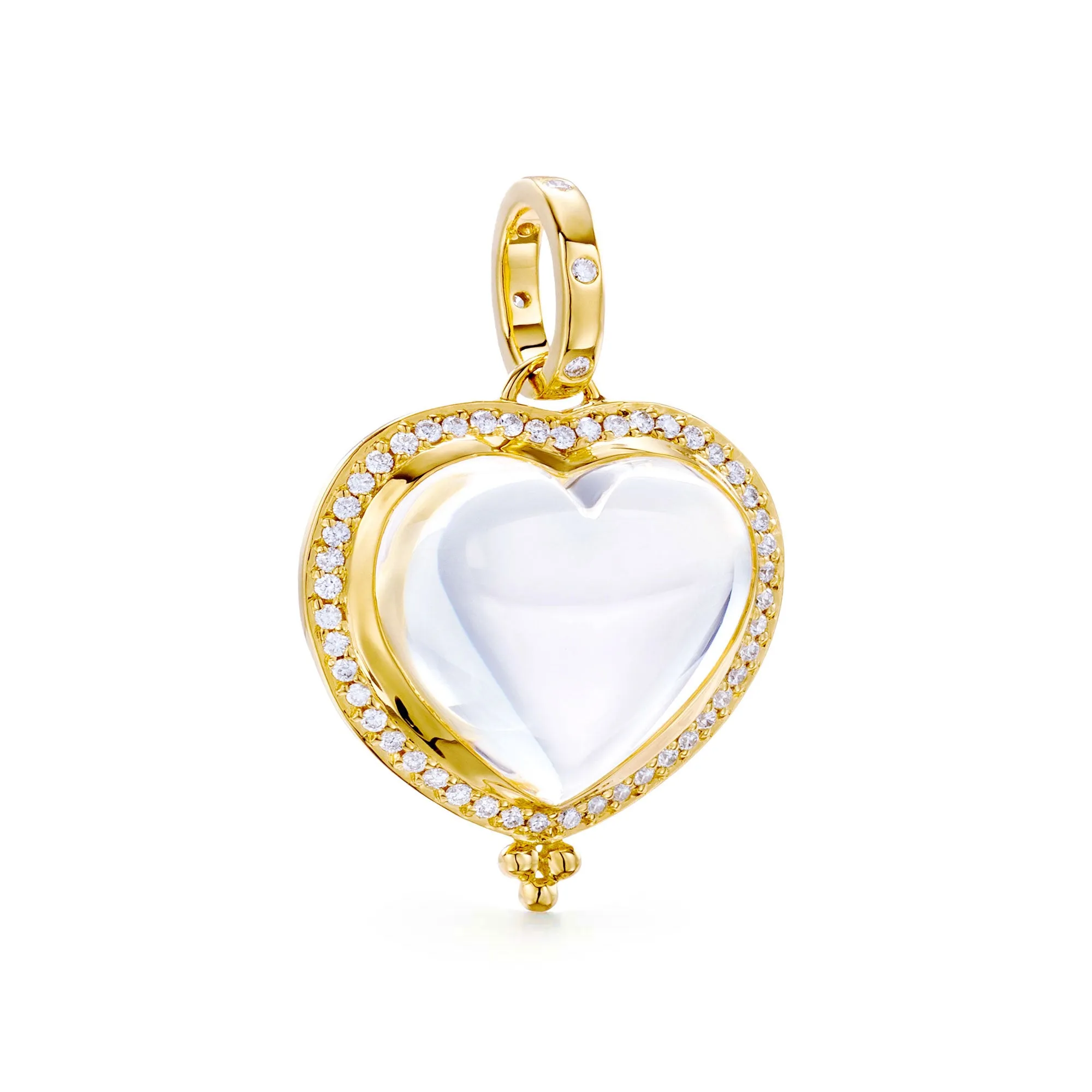 18K Pavé Heart Pendant