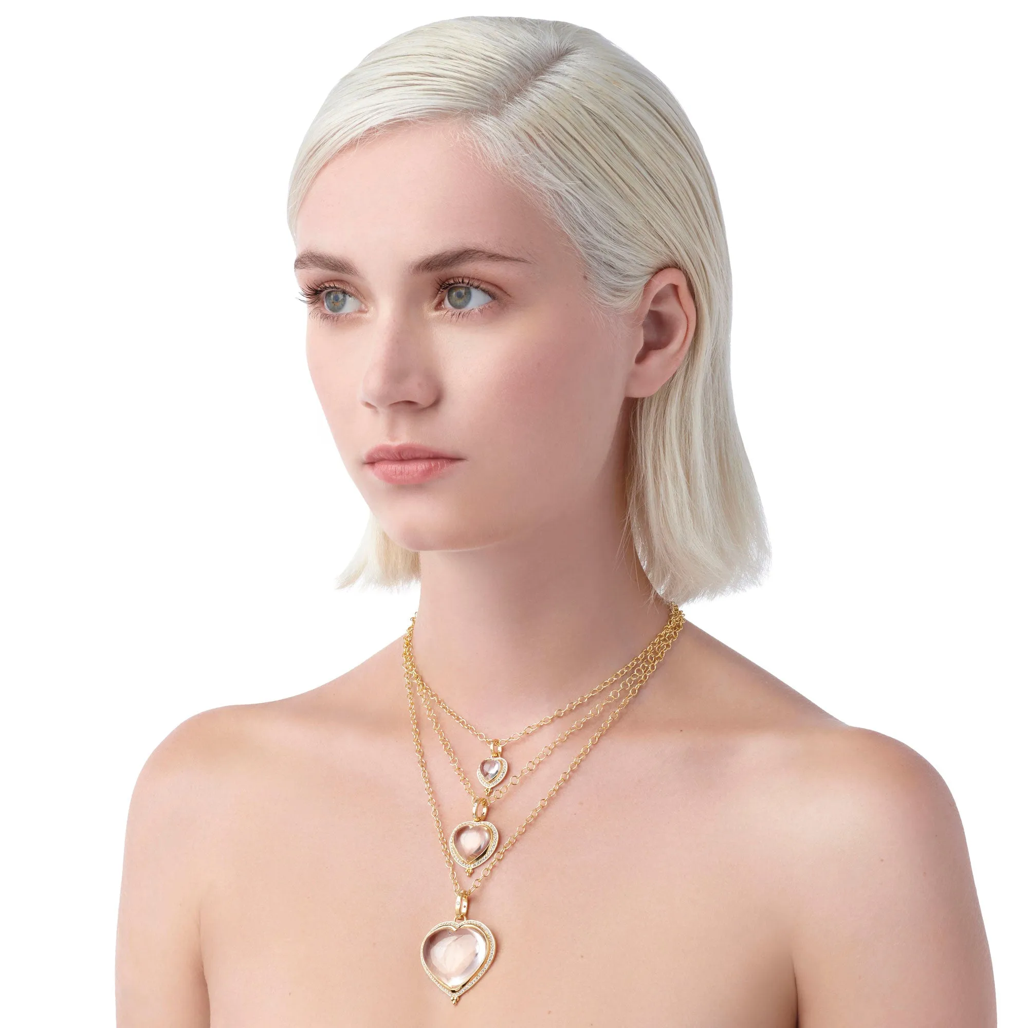 18K Pavé Heart Pendant