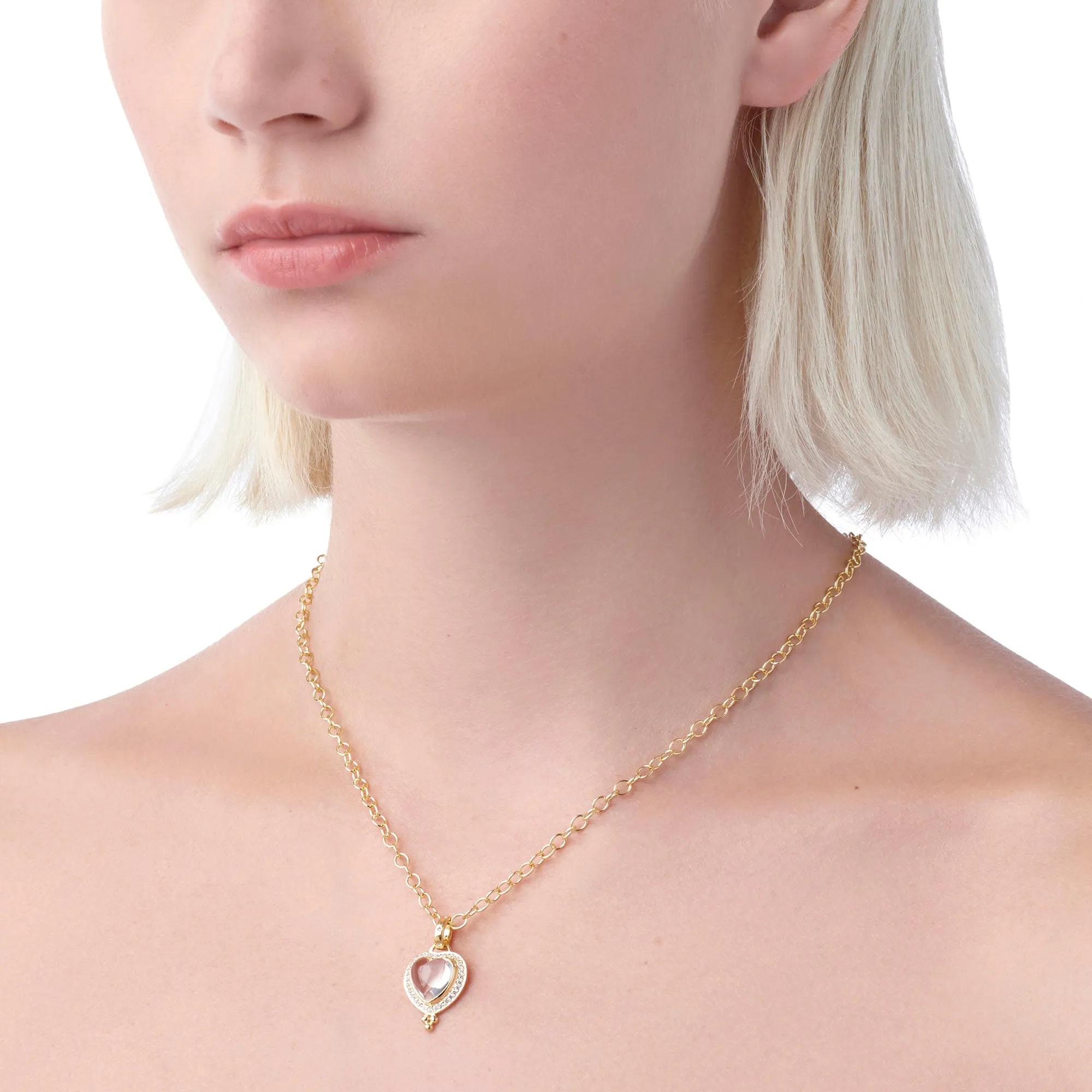 18K Pavé Heart Pendant