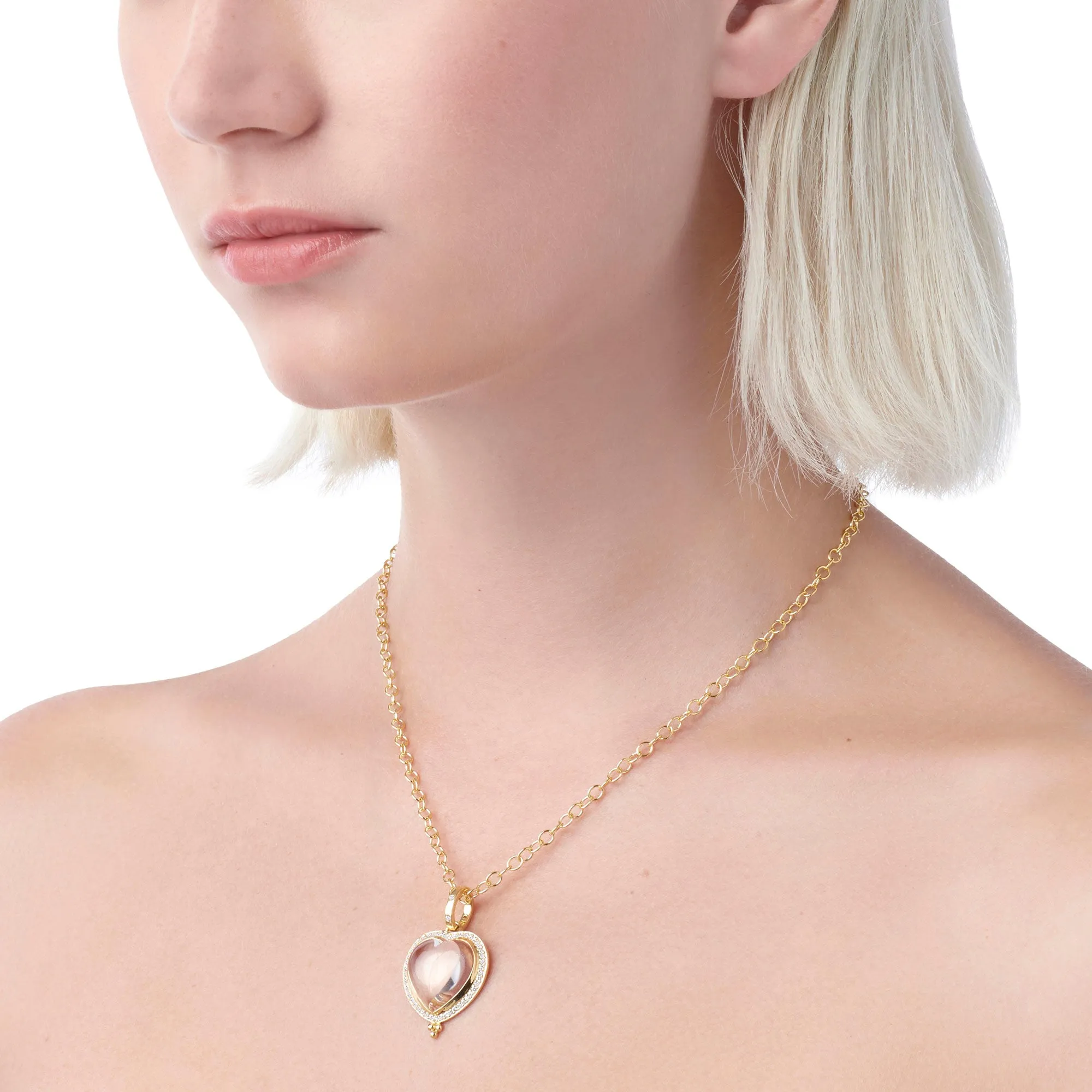 18K Pavé Heart Pendant