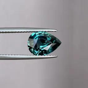 3.00 crt natural blue green sapphire| Teal sapphire ring | Pear engagement ring| Unset loose Sapphire | Rare Colour |custom ring | pear cut
