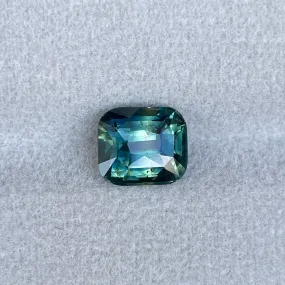 3.15 crt Green Sapphire Gemstones- Loose Genuine Blue yellow Sapphire Gems for Sale. parti sapphire for engagement ring, gems, Sapphire Ring