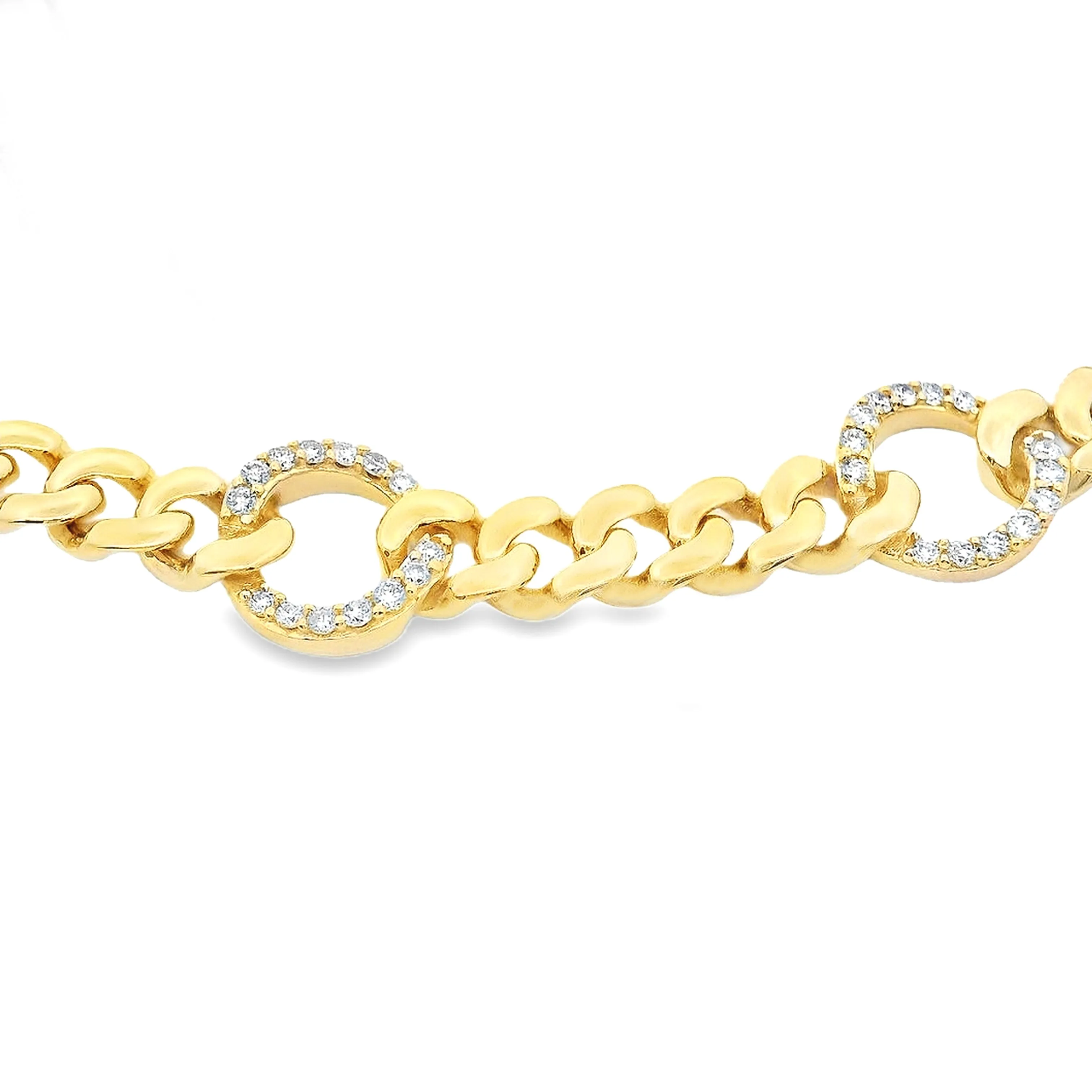 .50ct 14k Yellow Gold Diamond Bracelet