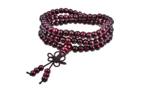 6mm Natural Sandalwood Buddhist Buddha Meditation 108 Beads Wood Prayer Mala Bracelet For Women Men Best Fashion Jewelry