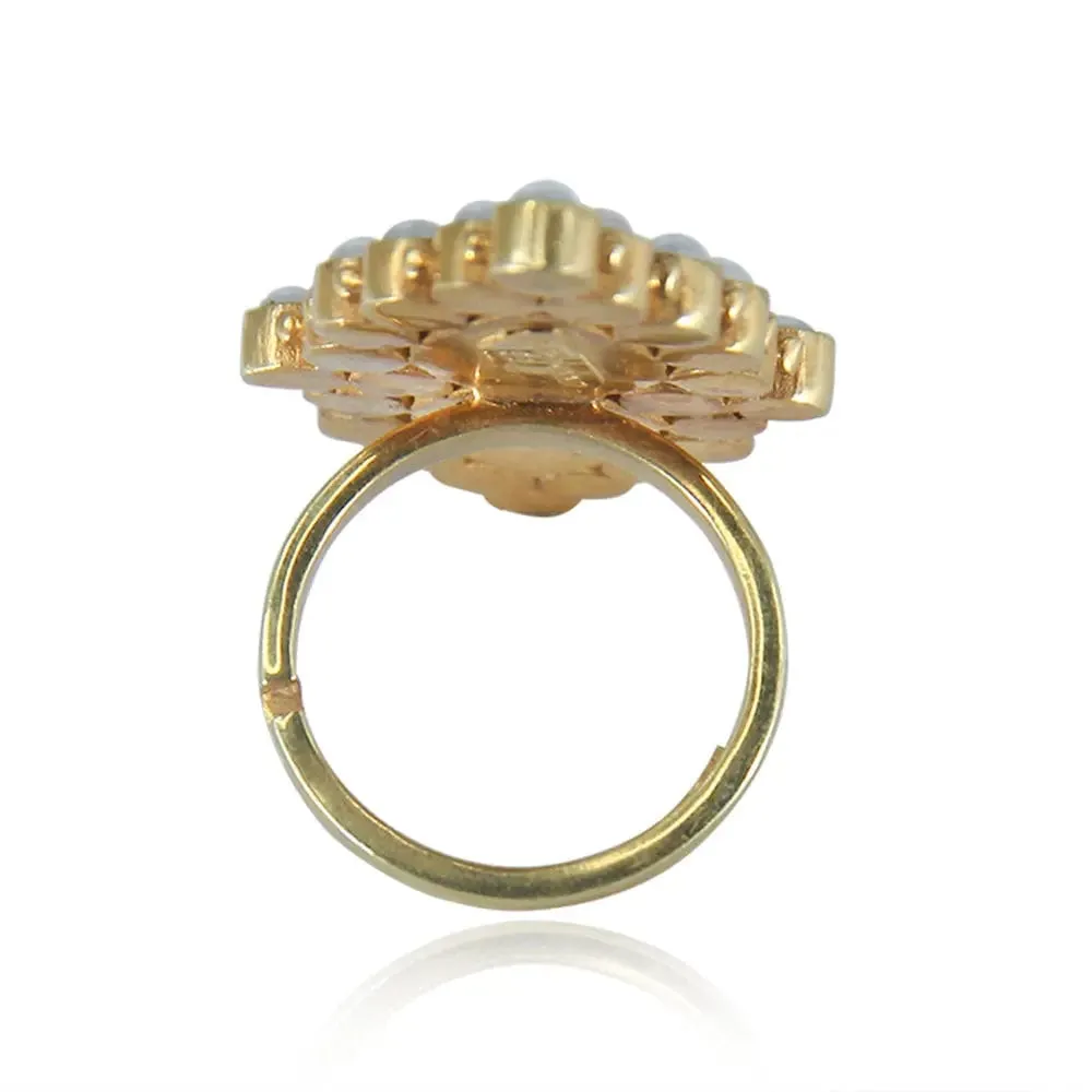 92.5 Silver Jadau Ring