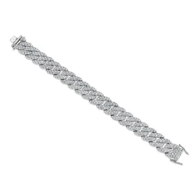 9.45ctw Diamond Pave Link Bracelet