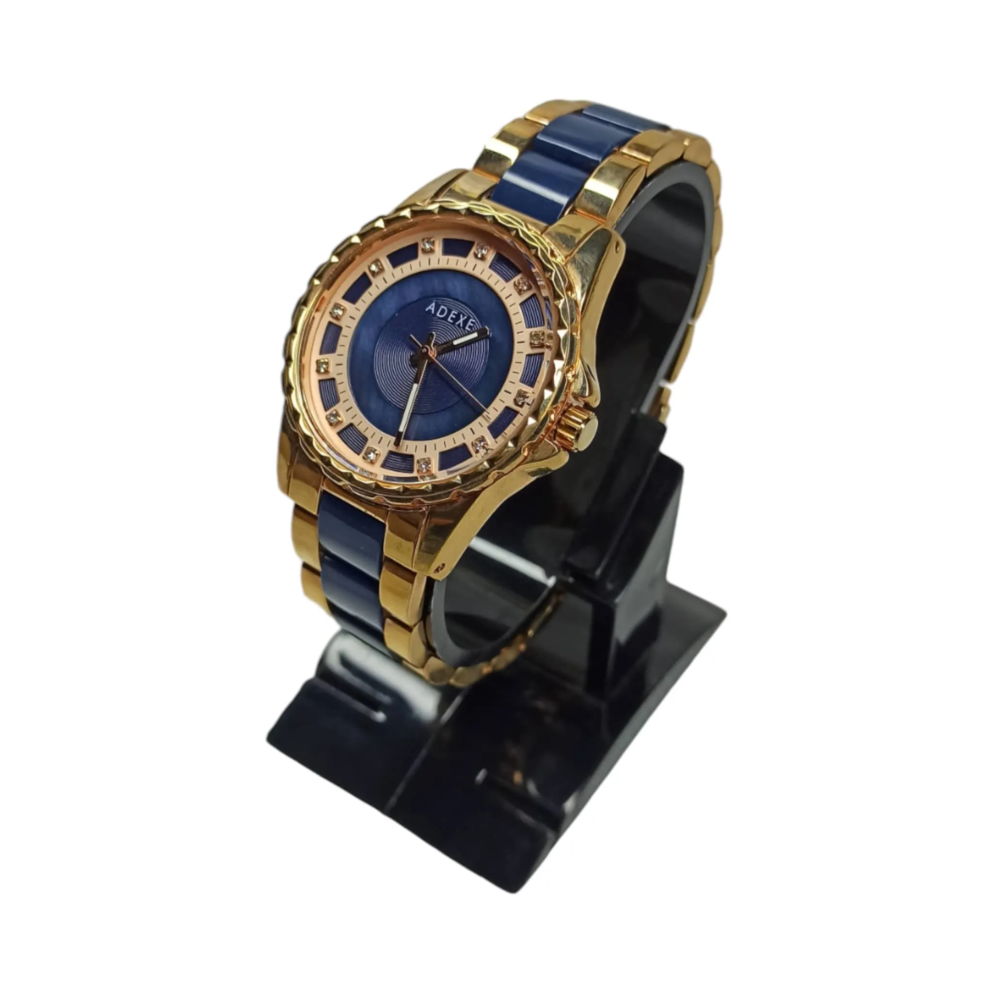 Adexe - Original - Rose Gold/Dark Blue - Quartz - Women's Watch