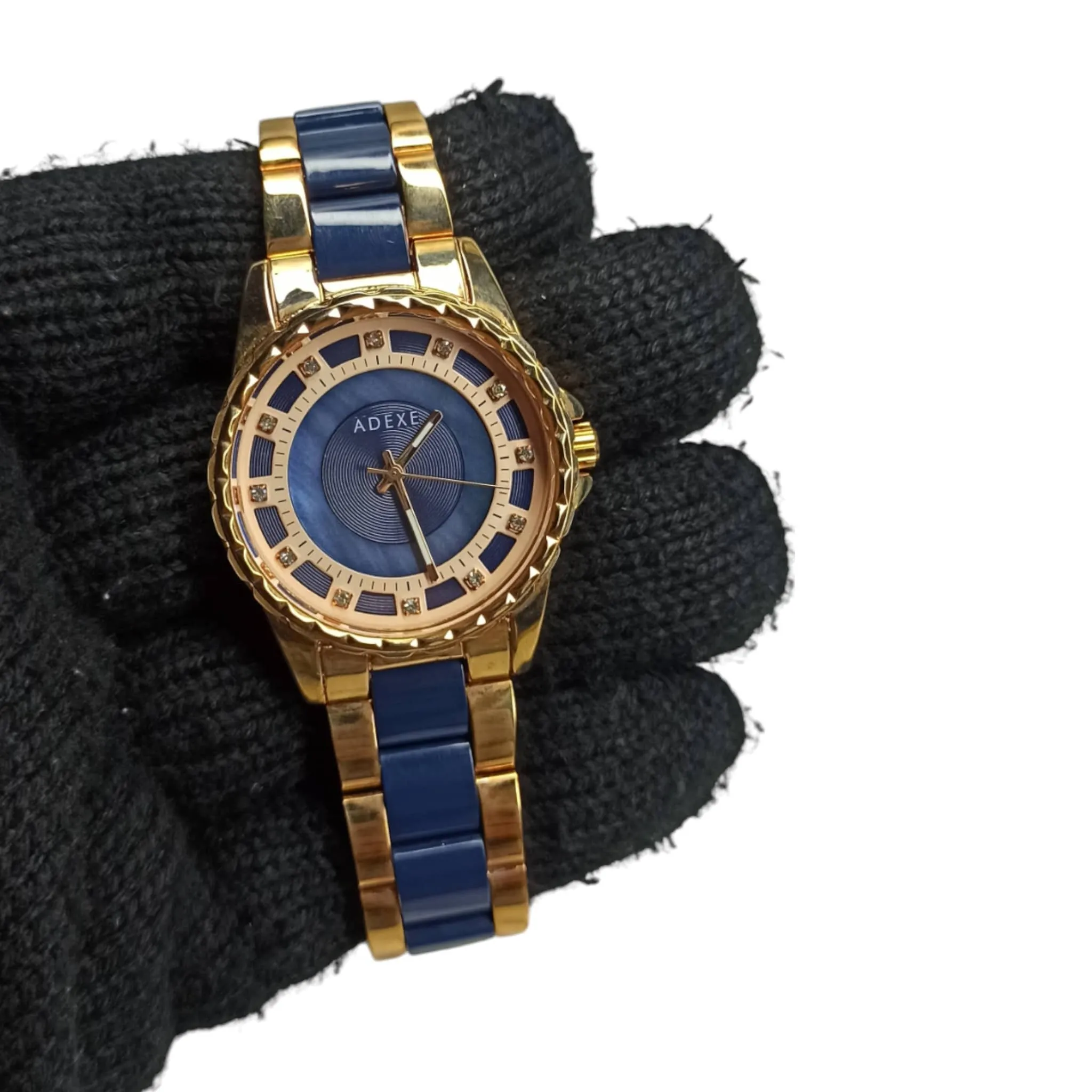 Adexe - Original - Rose Gold/Dark Blue - Quartz - Women's Watch
