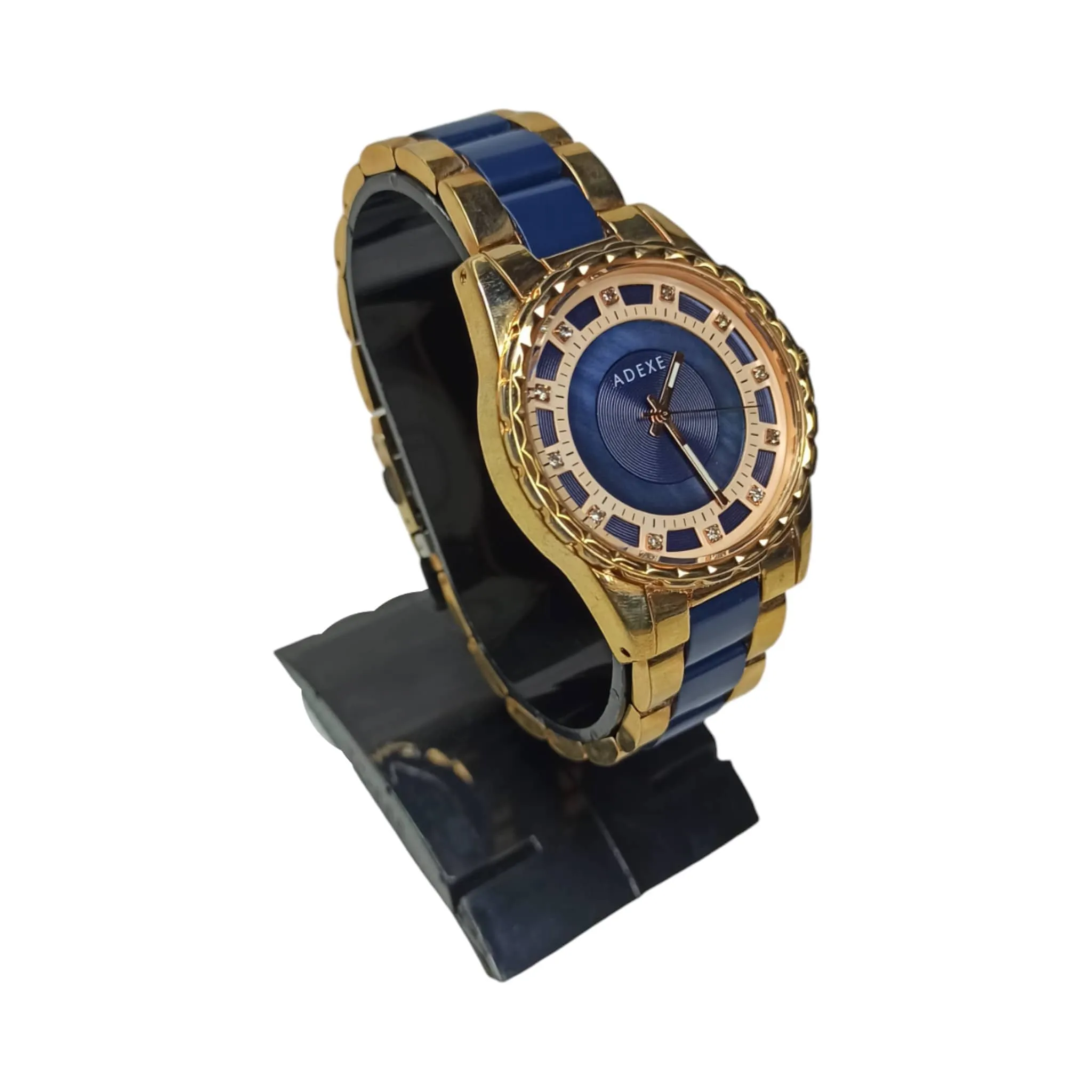 Adexe - Original - Rose Gold/Dark Blue - Quartz - Women's Watch
