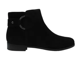 ALFANI Womens Black O-Ring Hardware Comfort Avvia Round Toe Block Heel Zip-Up Booties M