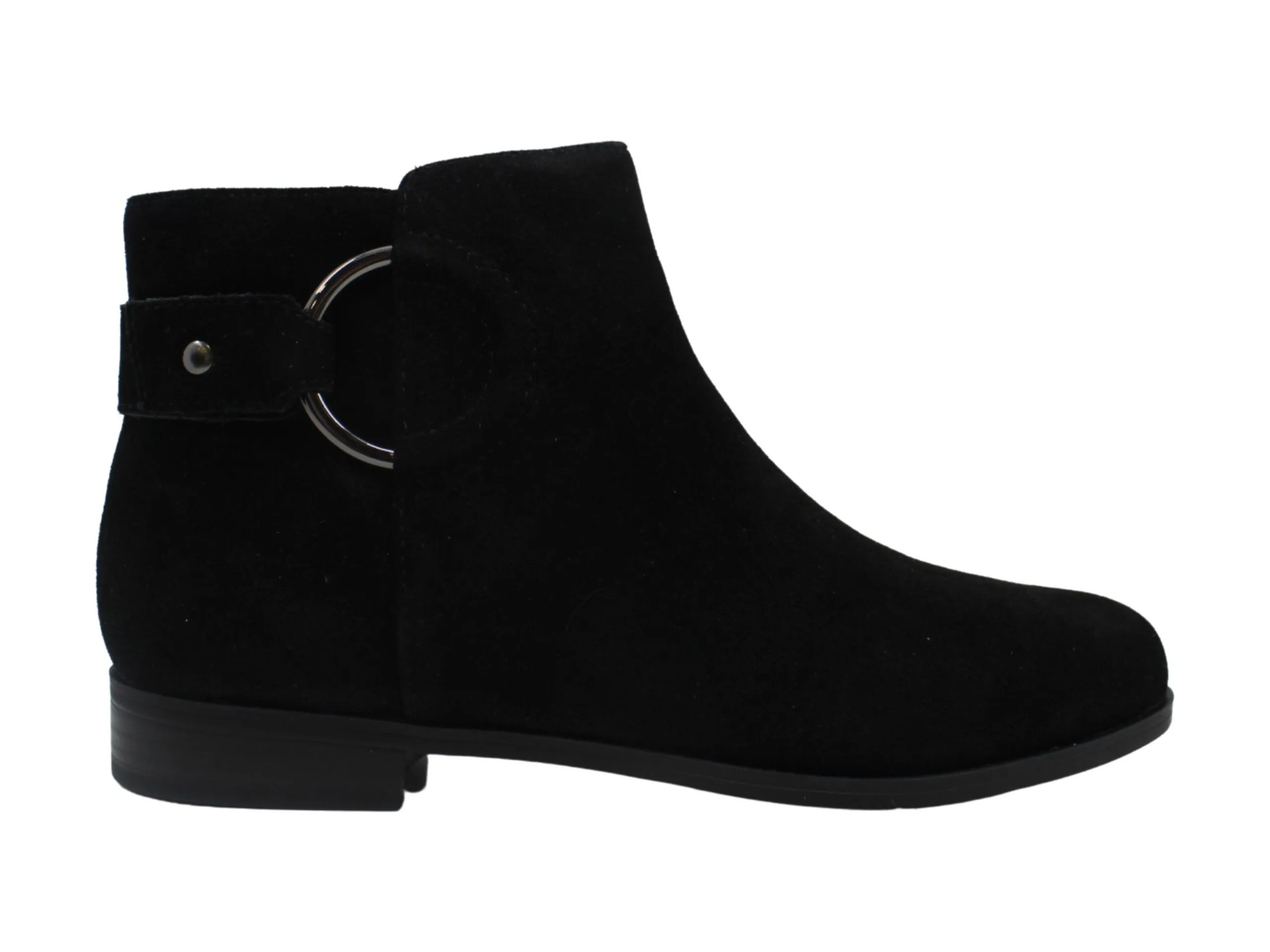 ALFANI Womens Black O-Ring Hardware Comfort Avvia Round Toe Block Heel Zip-Up Booties M