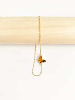 Amber Mini Butterfly Adjustable Bracelet