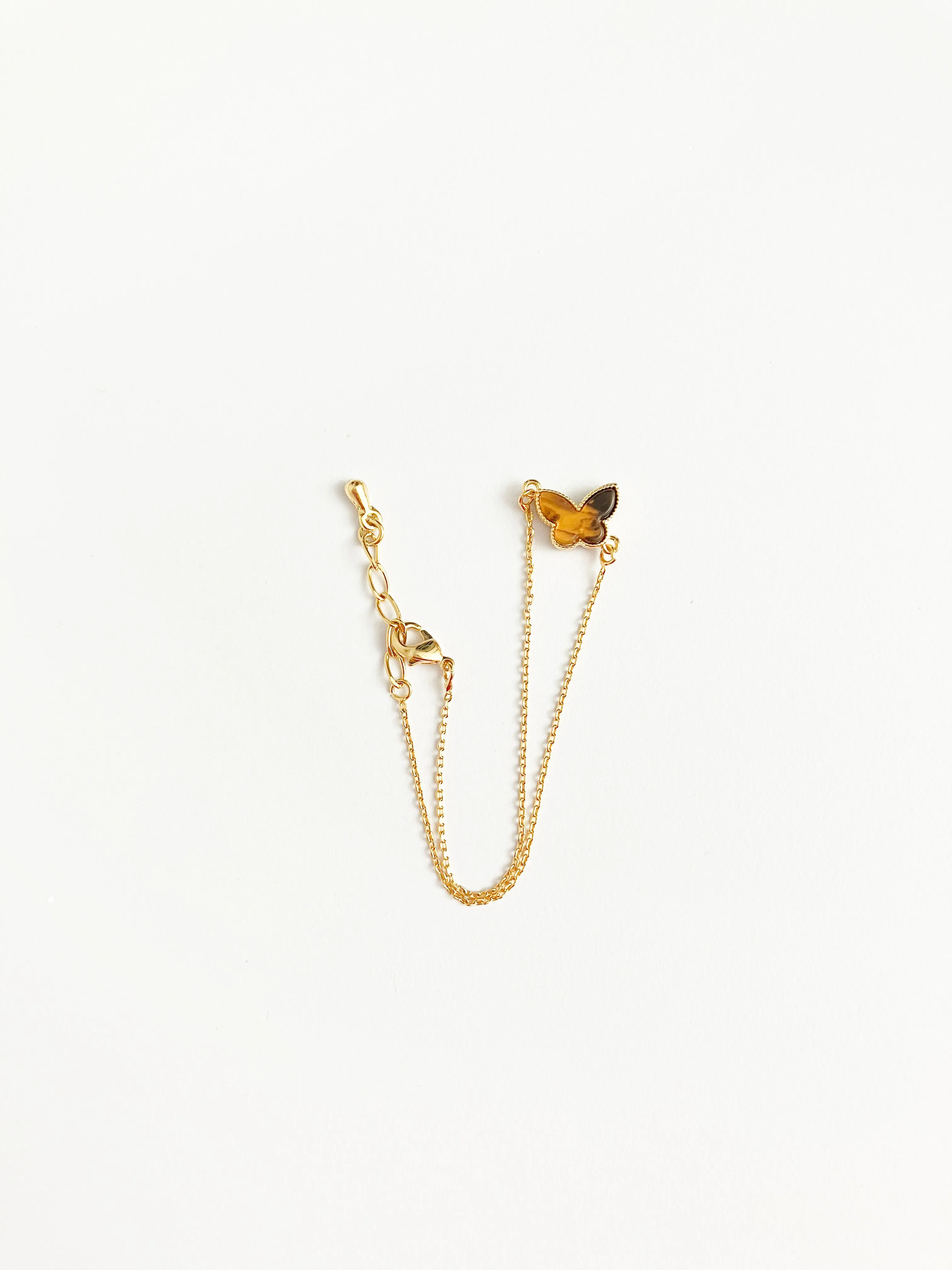 Amber Mini Butterfly Adjustable Bracelet