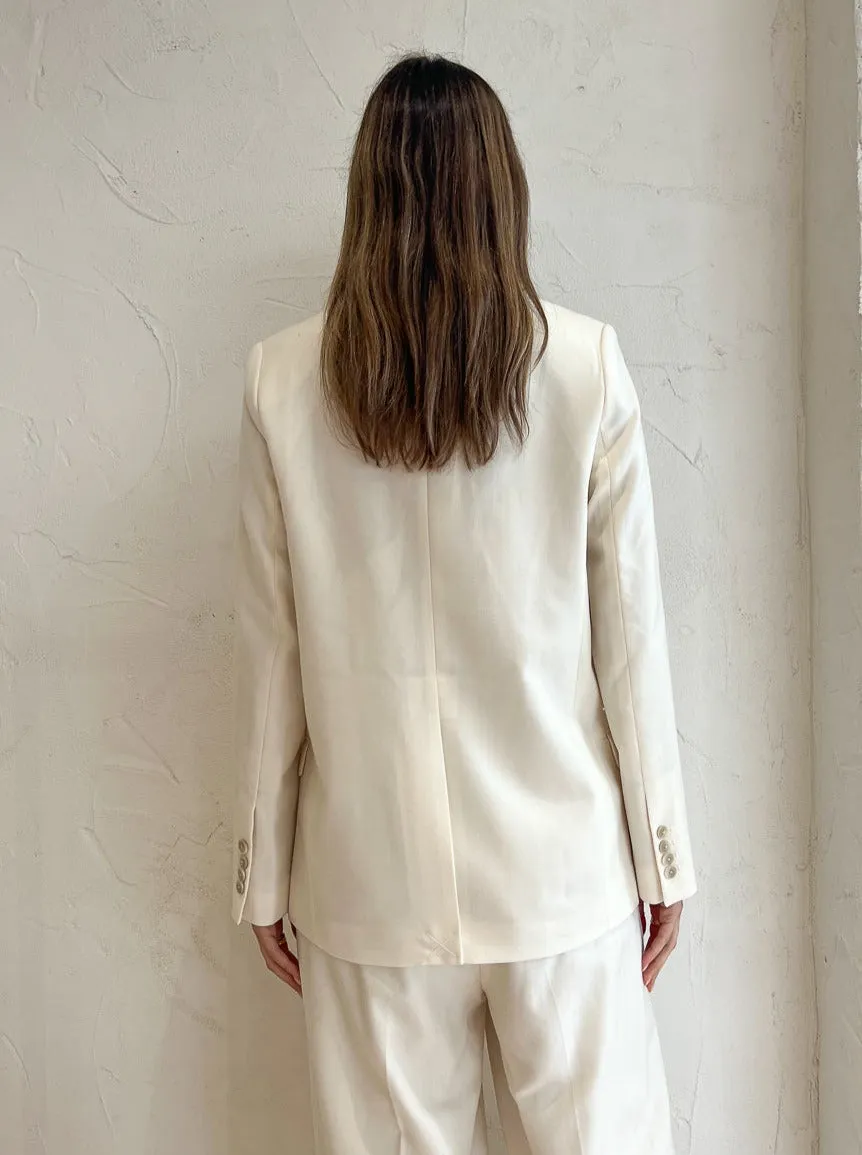 Assembly Label Maeve Suit Blazer in Cream