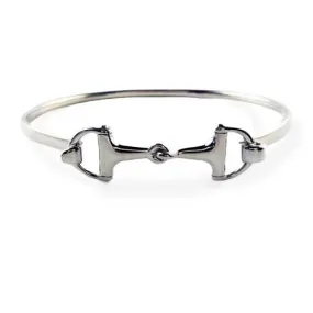 Bangle Snaffle Horse Bit Bracelet Sterling Silver or 14k Gold