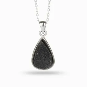Black Onyx Druzy Necklace