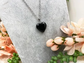 Black Onyx Heart Necklace