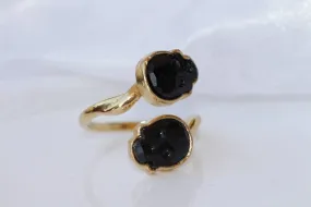 BLACK SKULL RING