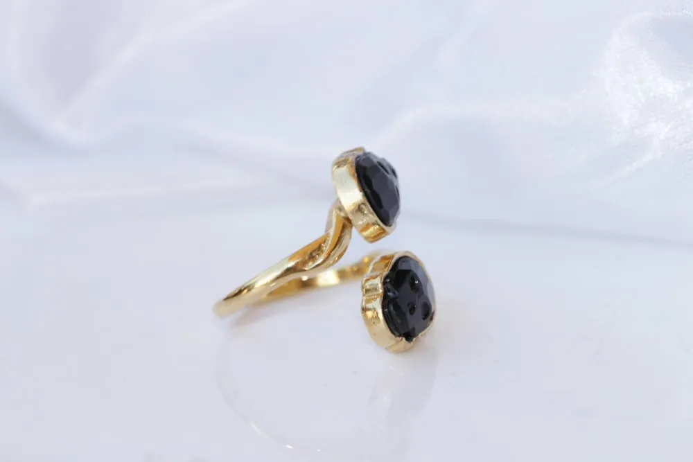 BLACK SKULL RING