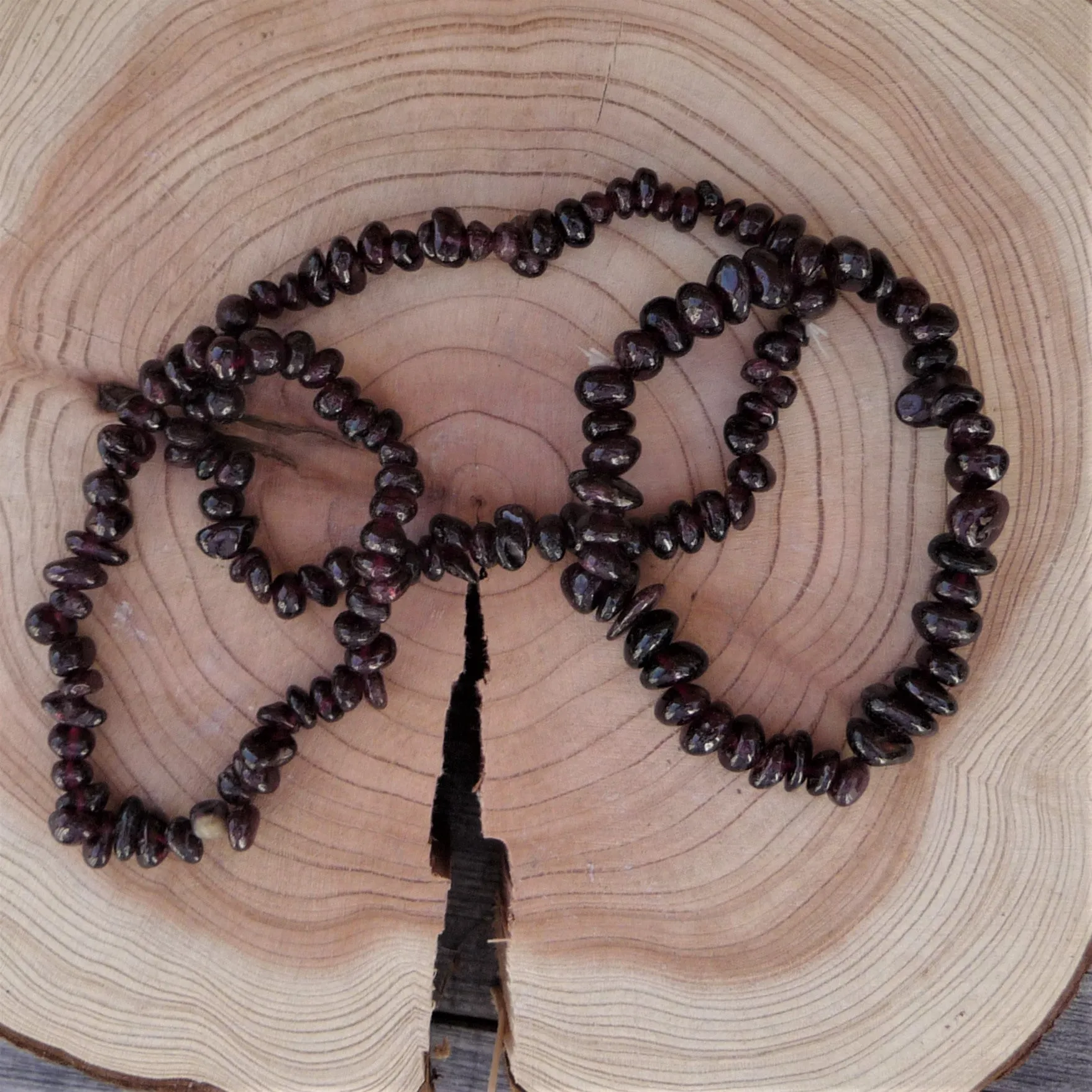 Blood Garnet - Gemstone Chip Bracelet
