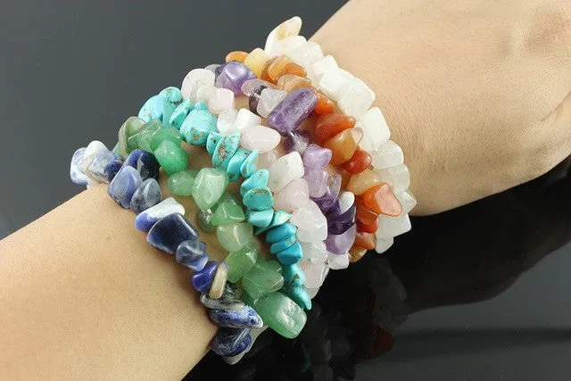 Blood Garnet - Gemstone Chip Bracelet