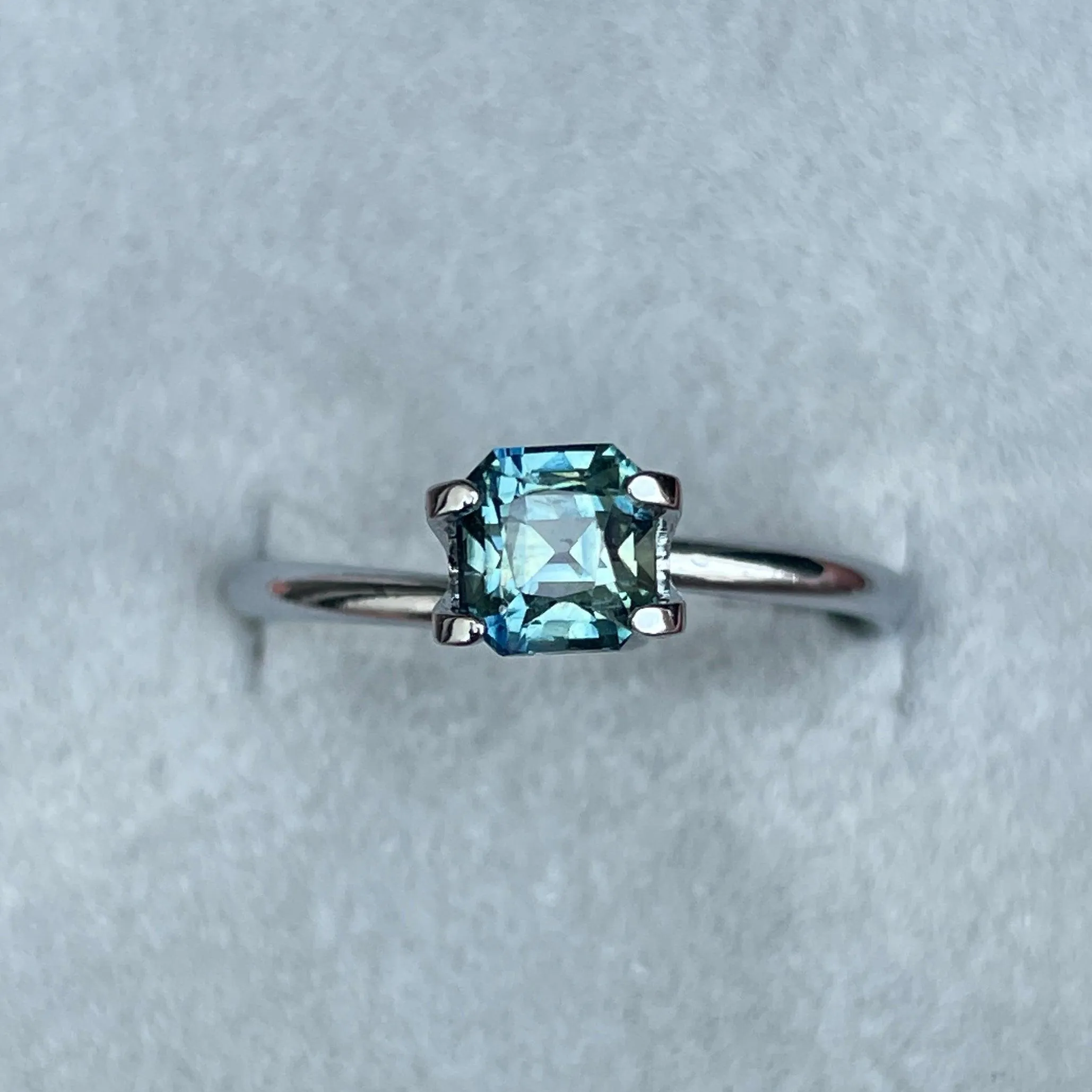 Blue-Green Sapphire From Madagascar 1.13 crt