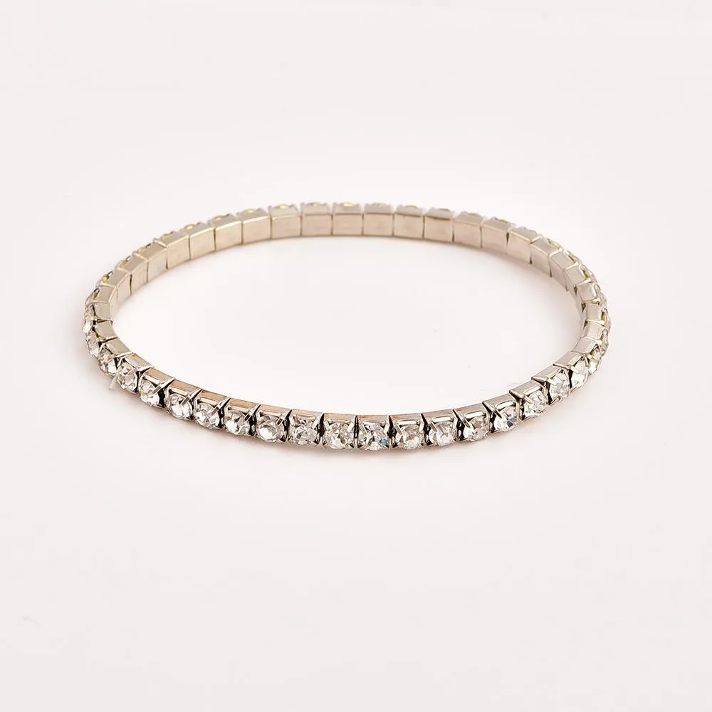 Boho Retro Golden Arrow Leaf Feather Drill Chain Bracelet Set