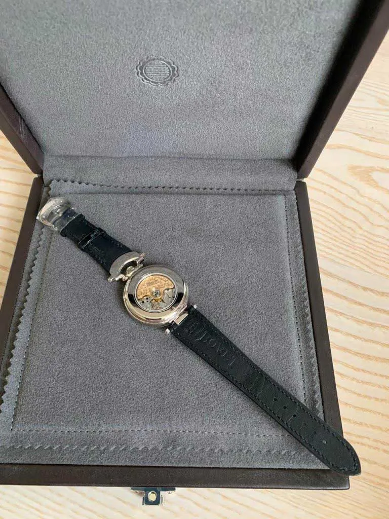 Bovet Amadeo Fleurier 39mm "Pansy" Ladies Watch in 18K White Gold.