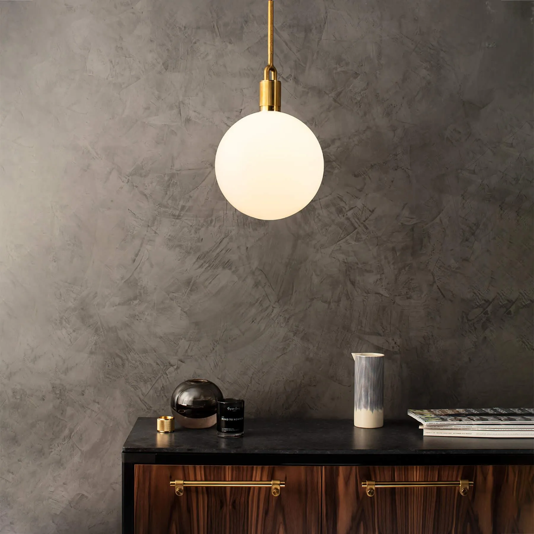 Buster   Punch Forked Globe Pendant Light