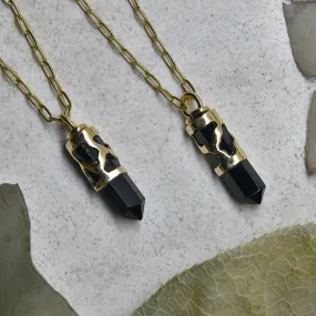 Caged Onyx Necklace