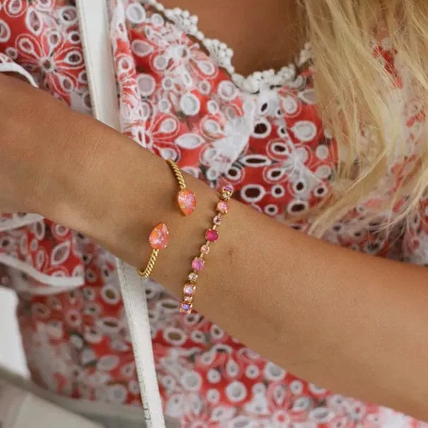 Calanthe bracelet - coral combo