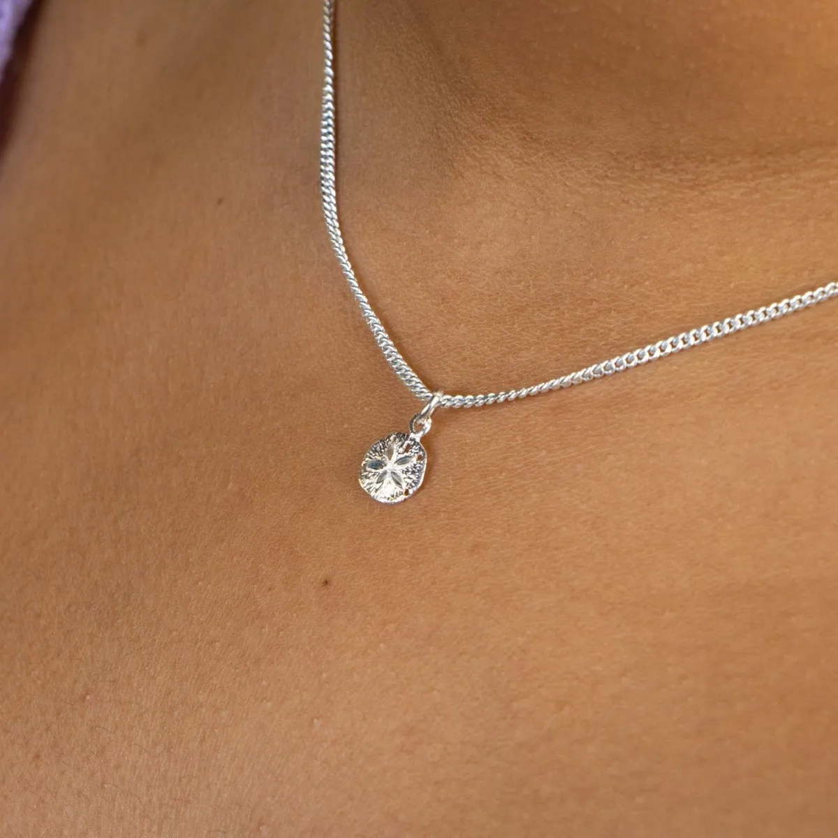 Caribbean Sand dollar Pendent with Chain