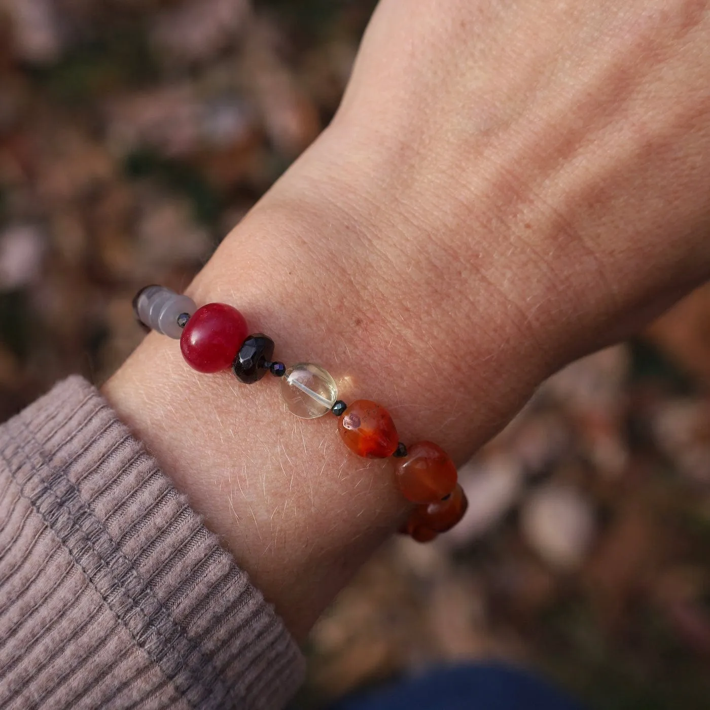 Carnelian Mix Bracelet