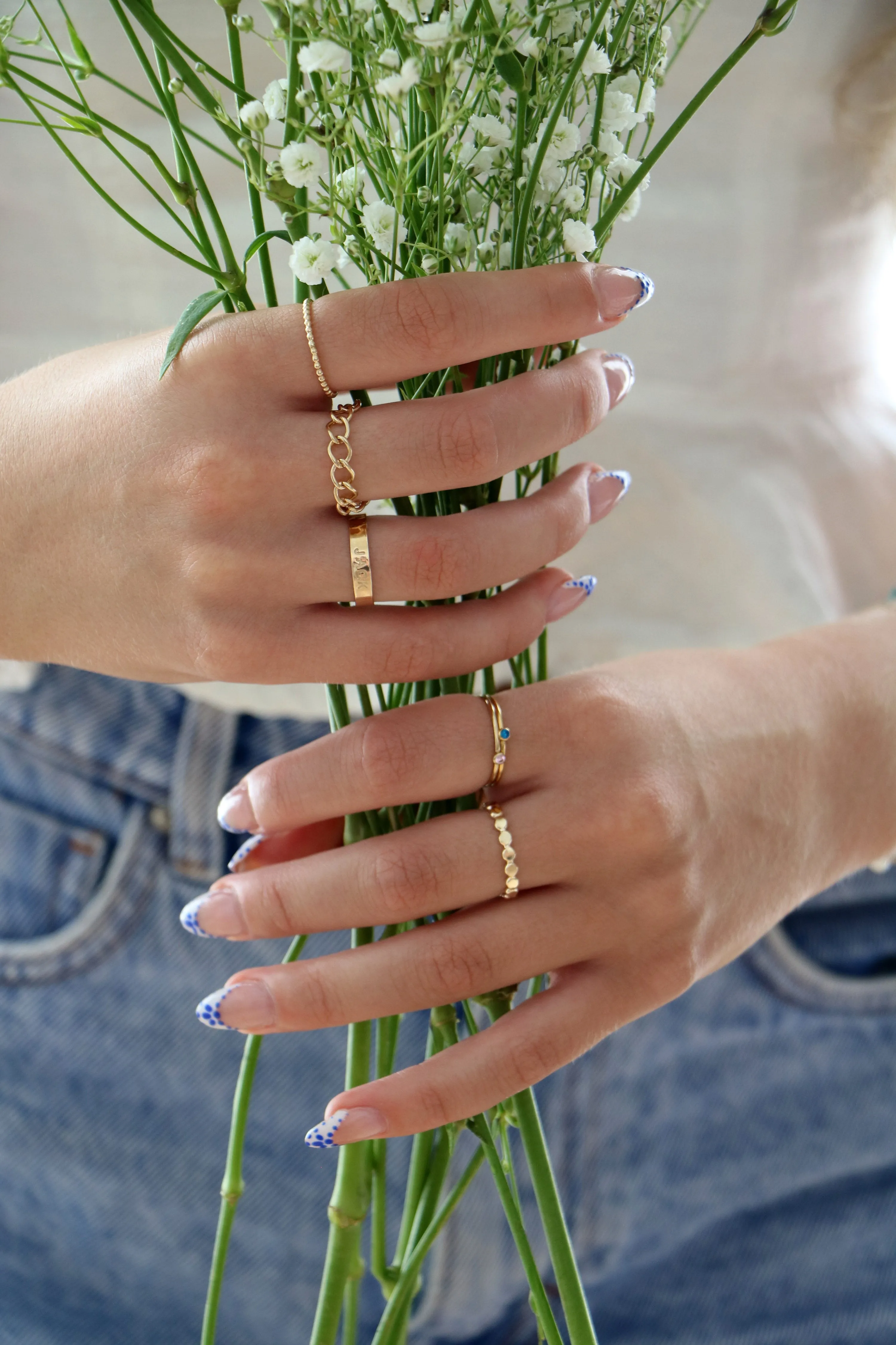 Cascade ring { silver   gold }