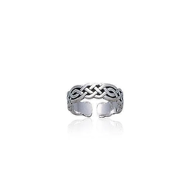 Celtic Knotwork Sterling Silver Toe Ring TR606