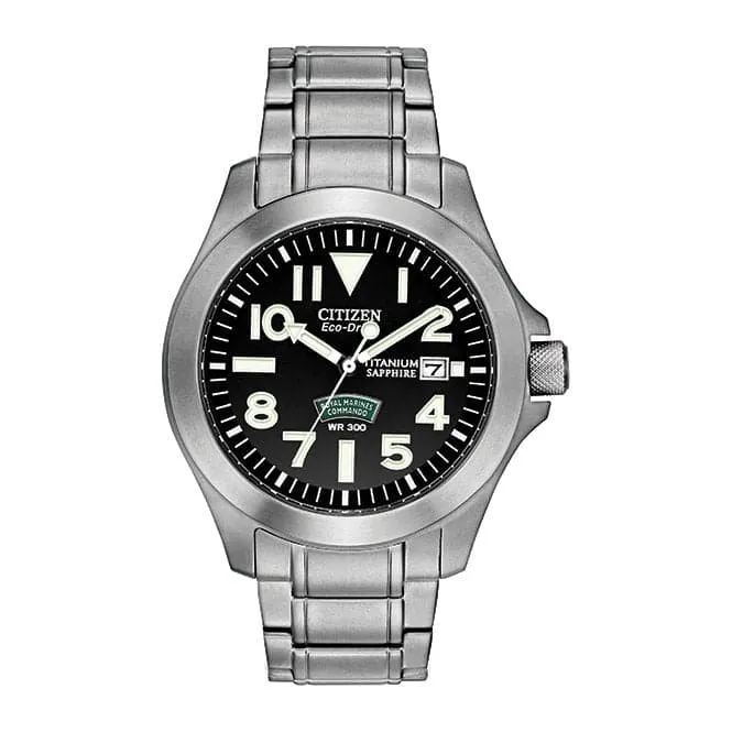 Citizen Gents Eco Drive Royal Marines Commandos Super Tough Watch BN0110-57E