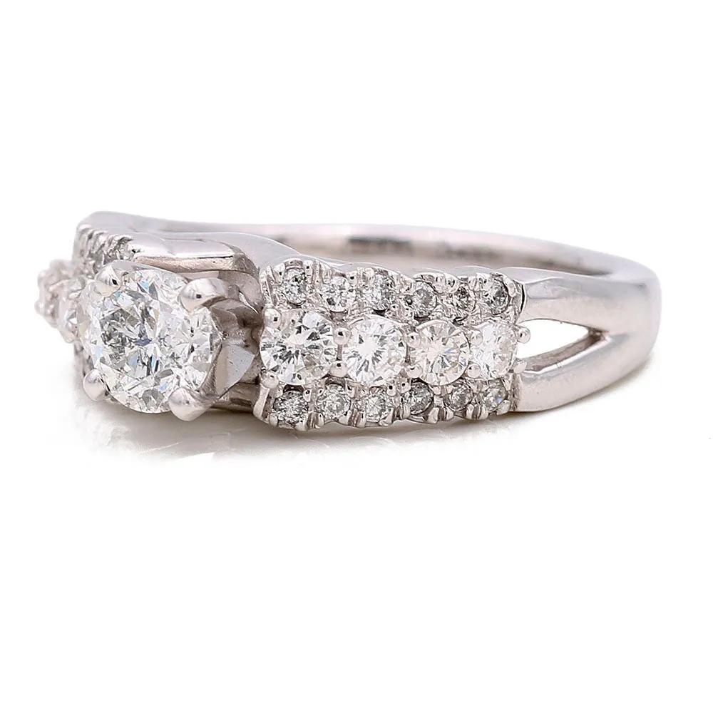 Cocktail Ring in 14K White Gold