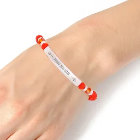 Coral Follow your Heart Bracelet