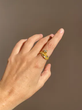 Coral Ring Gold # 7 | Size 7.5